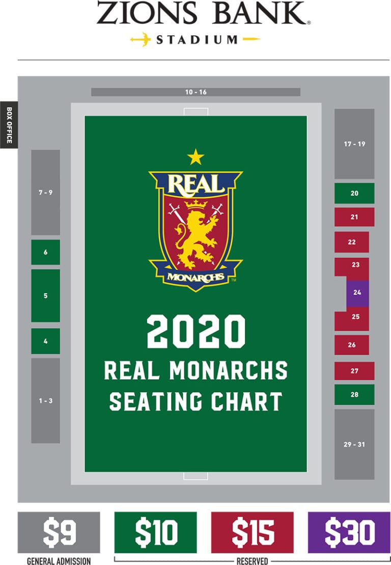 Stadium Maps Zions Bank Real Academy